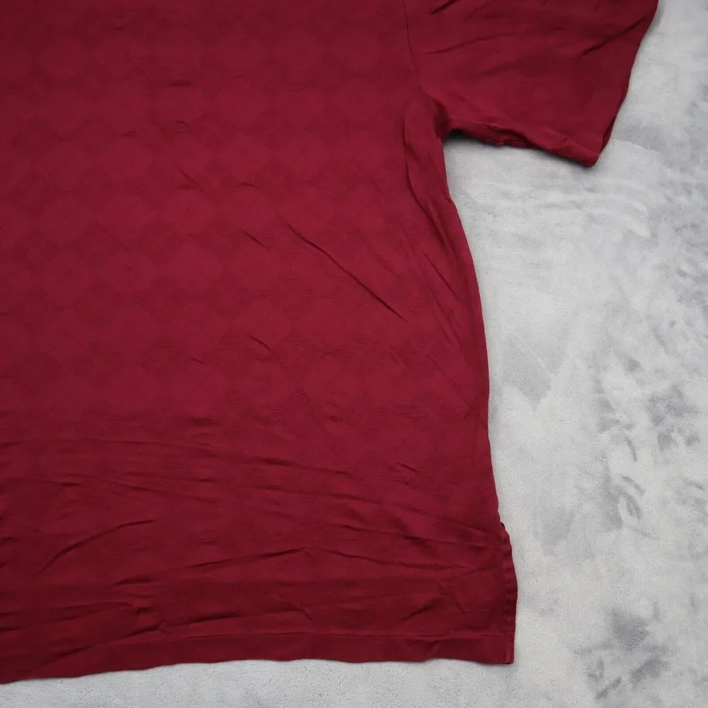 Polo Golf Ralph Lauren Shirt Mens M Red Wine Short Sleeve Classic
